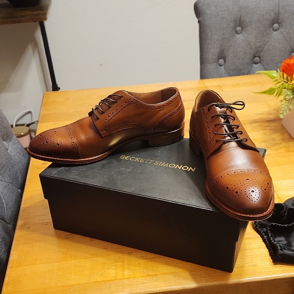 Beckett Simonon Tan Leather Brogues Near New